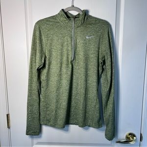 Green Nike Dry Fit Quarter Zip